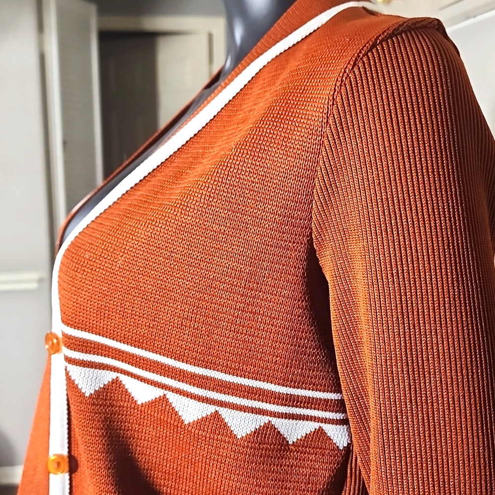 A Beautiful Button Down Sweater Top - image 3